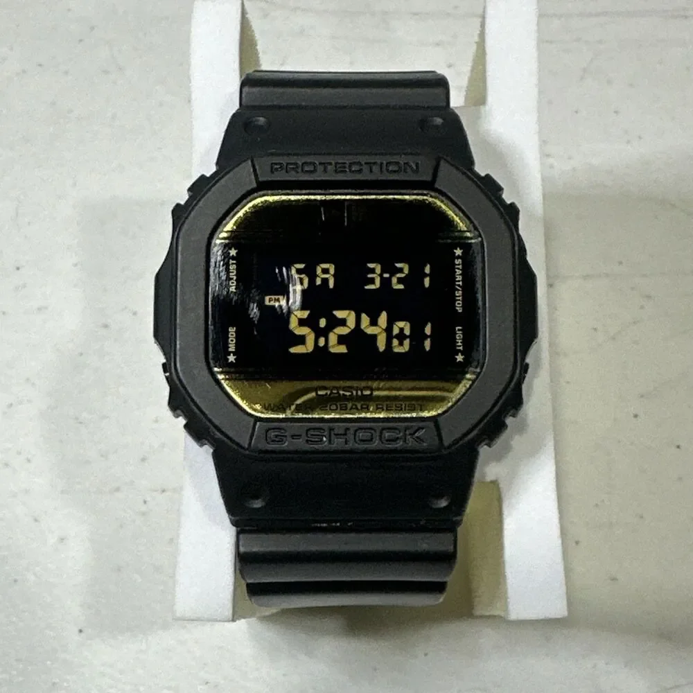 Casio G-Shock 3229 DW-5600NE Men Watch 43mm New Era Black 200M Alarm New Battery
